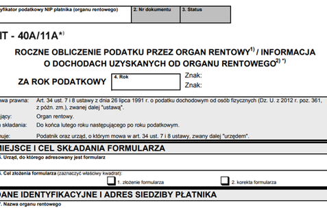 Nadpłata podatku - Pit-11a